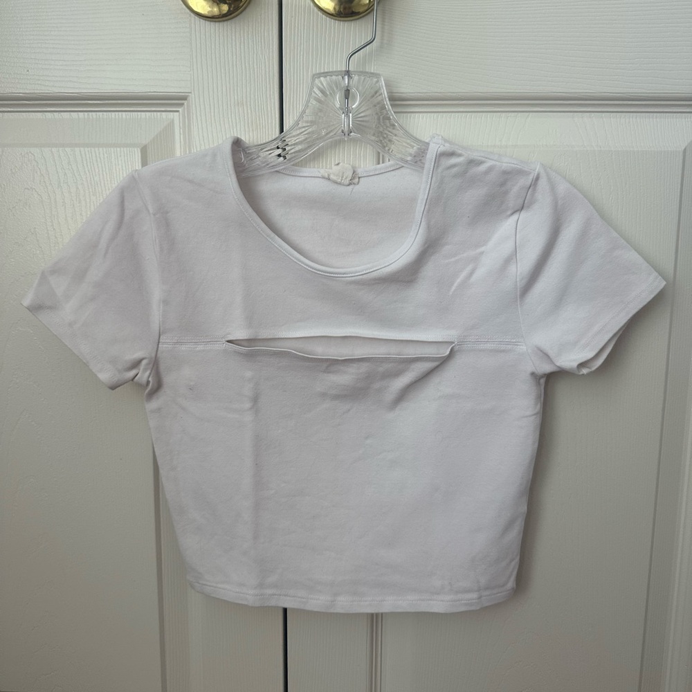 Garage Crop Top with Cut Out